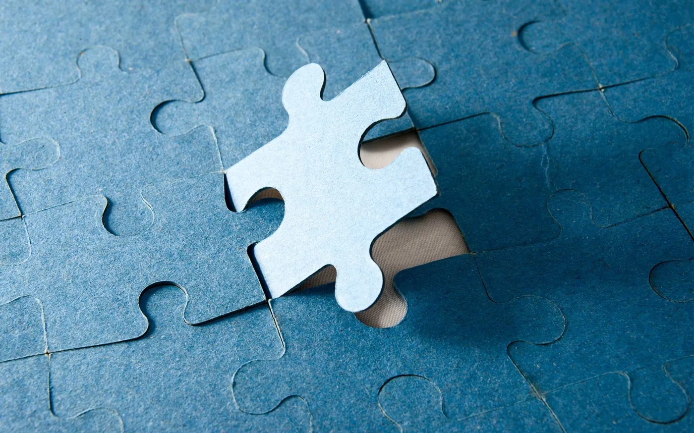 Last piece of jigsaw puzzle